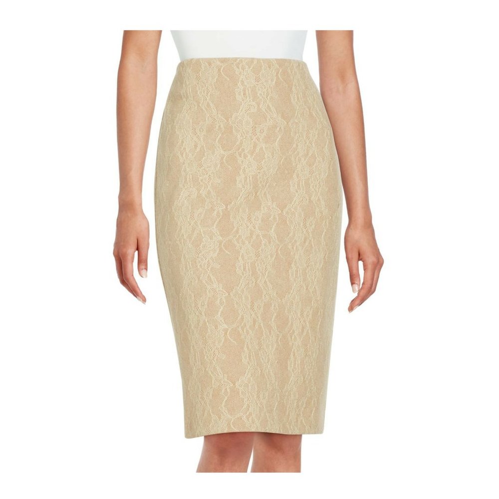Max Mara Zanzara Camel Lace Wool Blend - Size 12